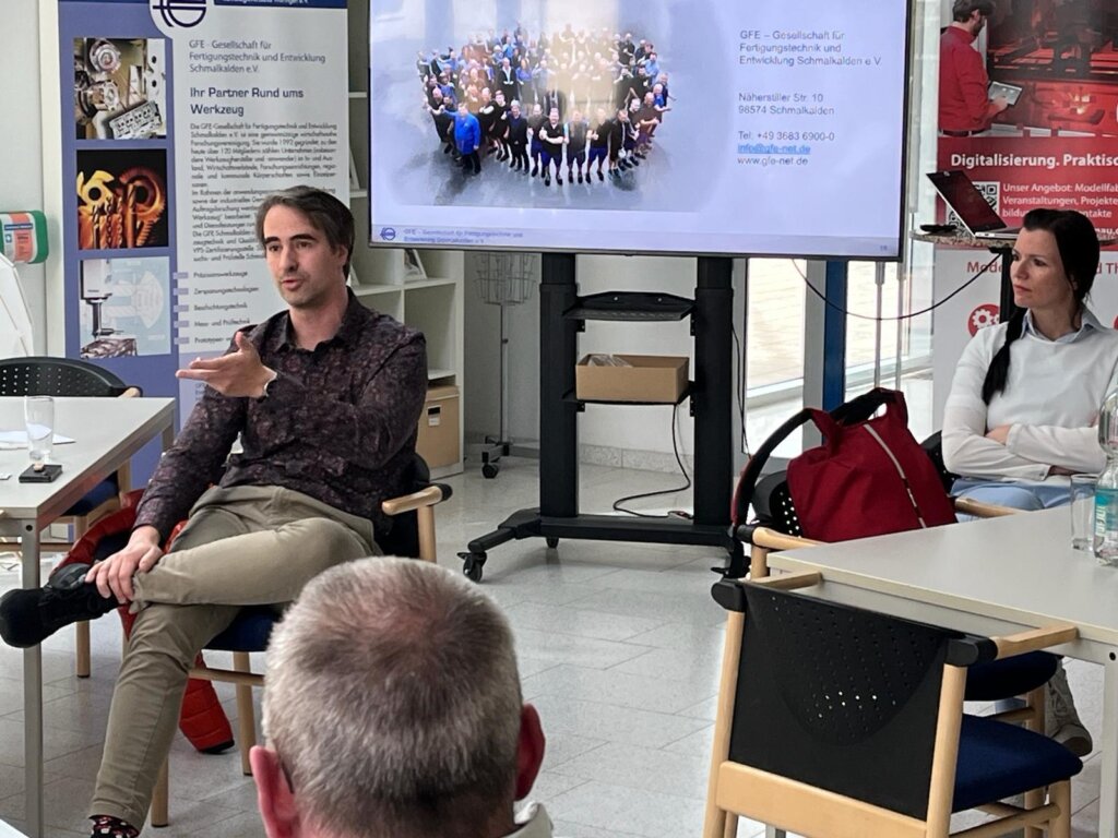 Dr. MArtin Schiele beim Workshop des Mittelstand digital